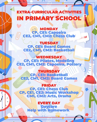 Extra-curricular activities in primary school