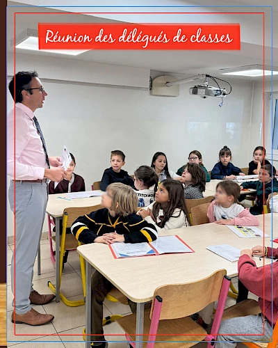 Réunion des délégués de classes de l'élémentaire
