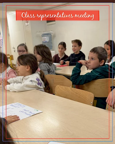 Réunion des délégués de classes de l'élémentaire