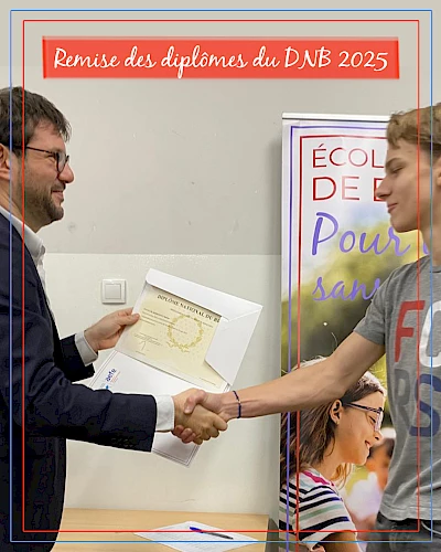 Remise des diplômes du DNB 2025