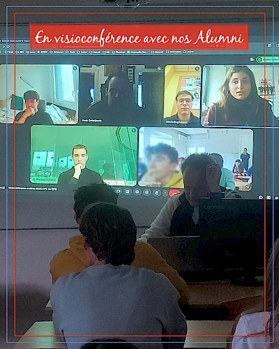 En visioconférence avec nos Alumni