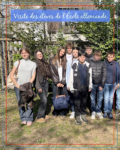 Visite des élèves de l'Ecole allemande