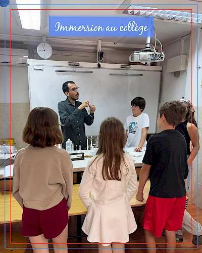 Immersion au collège 2026