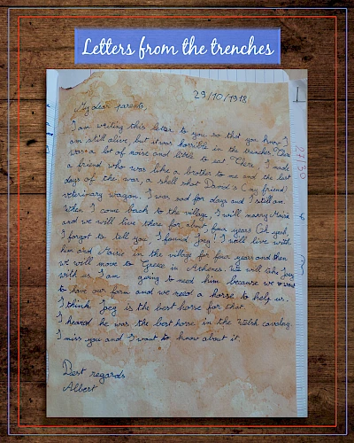 Letters from the trenches