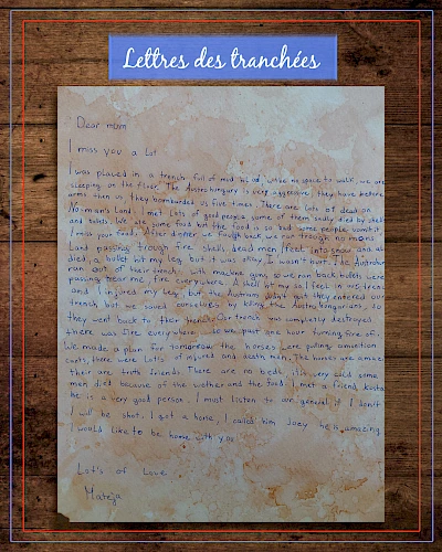 Letters from the trenches