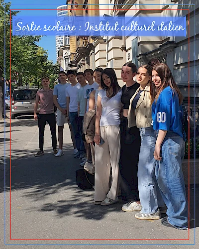 Sortie scolaire Institut culturel italien